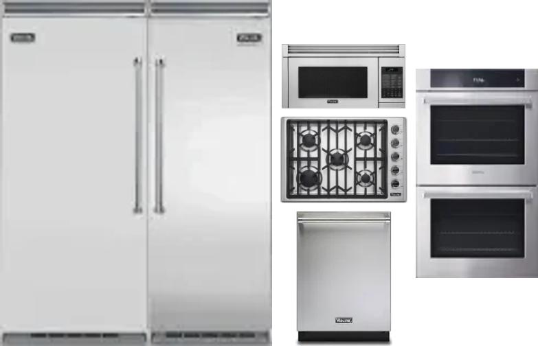 6 Piece Package Includes Refrigerator, Freezer, Cooktop, Wall Oven, Microwave And Dishwasher