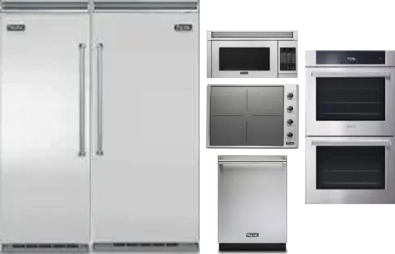 6 Piece Package Includes Refrigerator, Freezer, Cooktop, Wall Oven, Microwave And Dishwasher