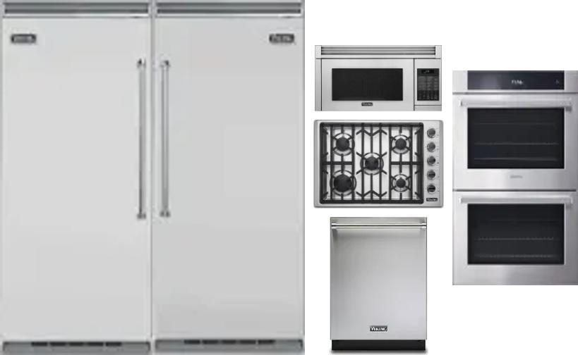 6 Piece Package Includes Refrigerator, Freezer, Cooktop, Wall Oven, Microwave And Dishwasher