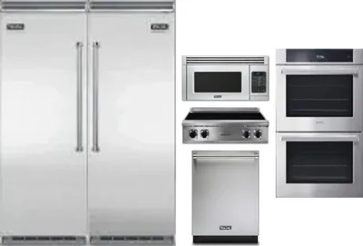 6 Piece Package Includes Refrigerator, Freezer, Cooktop, Wall Oven, Microwave And Dishwasher