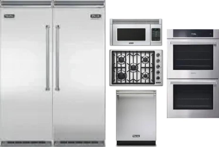 6 Piece Package Includes Refrigerator, Freezer, Cooktop, Wall Oven, Microwave And Dishwasher