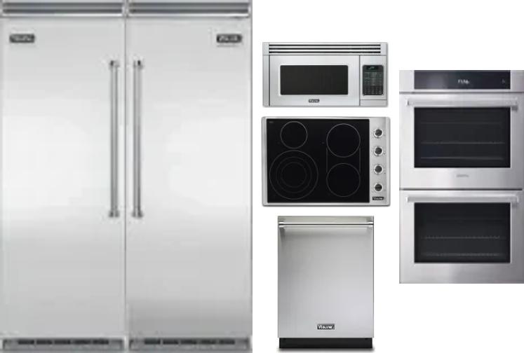 6 Piece Package Includes Refrigerator, Freezer, Cooktop, Wall Oven, Microwave And Dishwasher