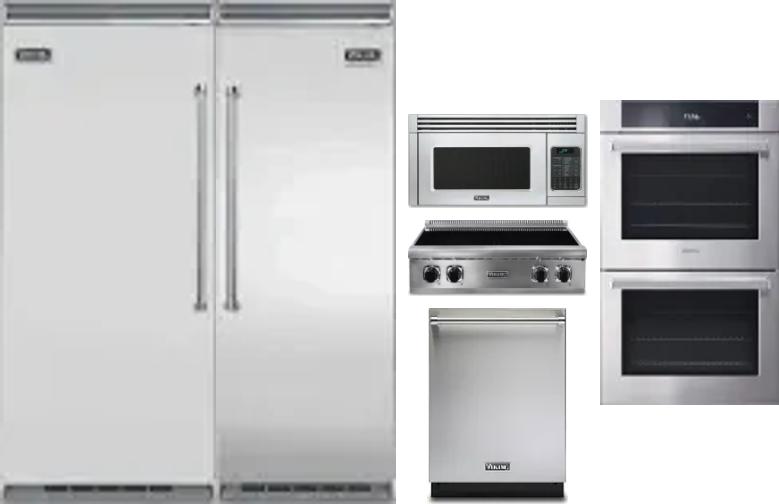 6 Piece Package Includes Refrigerator, Freezer, Cooktop, Wall Oven, Microwave And Dishwasher