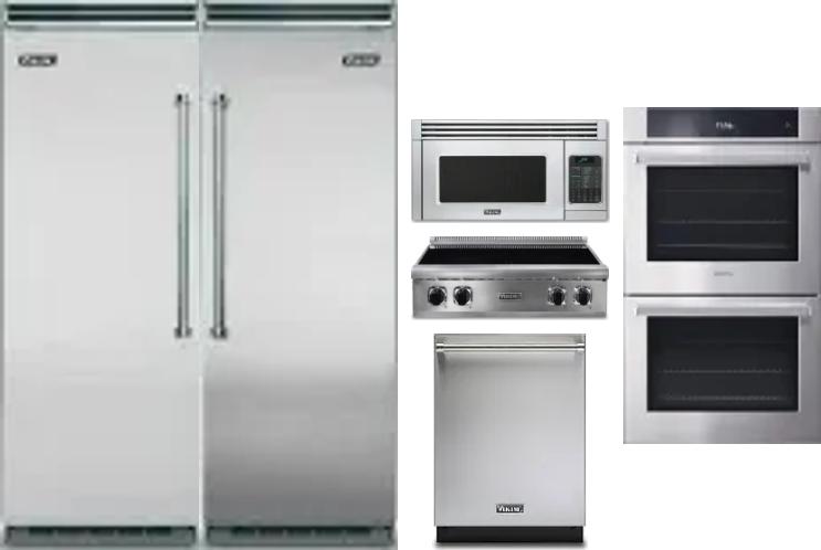 6 Piece Package Includes Refrigerator, Freezer, Cooktop, Wall Oven, Microwave And Dishwasher