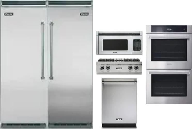 6 Piece Package Includes Refrigerator, Freezer, Cooktop, Wall Oven, Microwave And Dishwasher