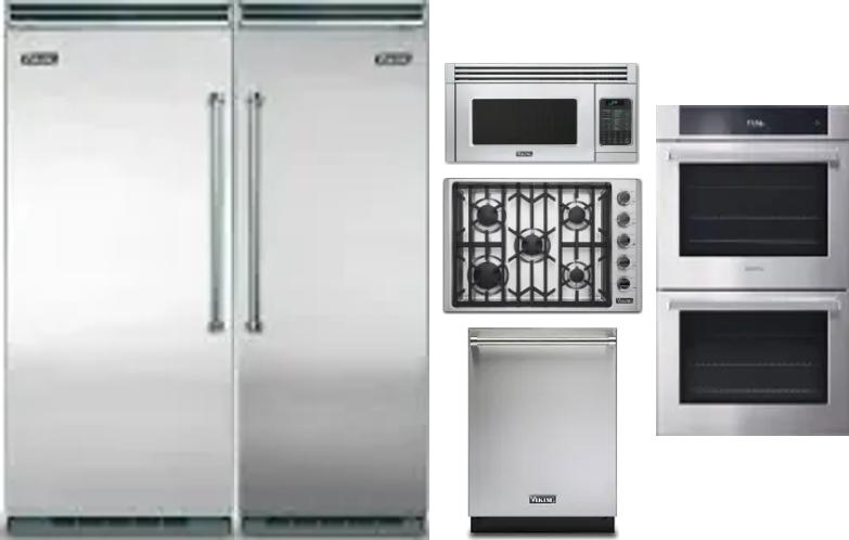 6 Piece Package Includes Refrigerator, Freezer, Cooktop, Wall Oven, Microwave And Dishwasher