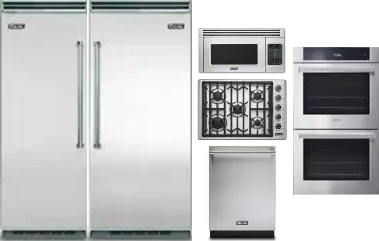 6 Piece Package Includes Refrigerator, Freezer, Cooktop, Wall Oven, Microwave And Dishwasher
