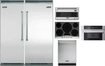 6 Piece Package Includes Refrigerator, Freezer, Cooktop, Wall Oven, Microwave And Dishwasher