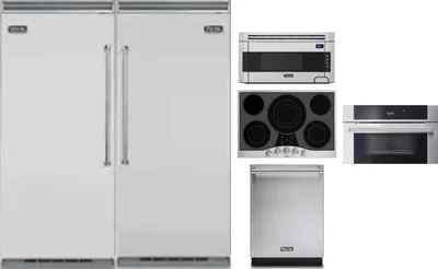 6 Piece Package Includes Refrigerator, Freezer, Cooktop, Wall Oven, Microwave And Dishwasher