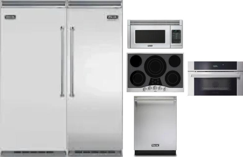6 Piece Package Includes Refrigerator, Freezer, Cooktop, Wall Oven, Microwave And Dishwasher