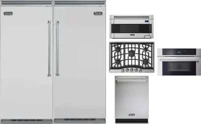 6 Piece Package Includes Refrigerator, Freezer, Cooktop, Wall Oven, Microwave And Dishwasher