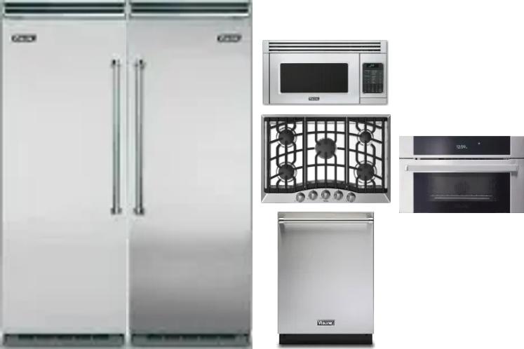 6 Piece Package Includes Refrigerator, Freezer, Cooktop, Wall Oven, Microwave And Dishwasher