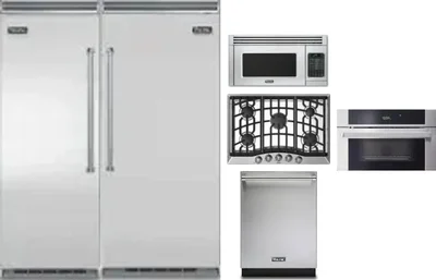 6 Piece Package Includes Refrigerator, Freezer, Cooktop, Wall Oven, Microwave And Dishwasher