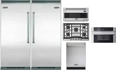 6 Piece Package Includes Refrigerator, Freezer, Cooktop, Wall Oven, Microwave And Dishwasher