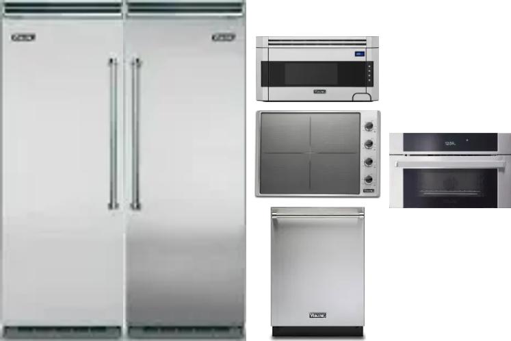 6 Piece Package Includes Refrigerator, Freezer, Cooktop, Wall Oven, Microwave And Dishwasher