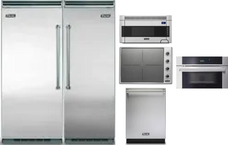 6 Piece Package Includes Refrigerator, Freezer, Cooktop, Wall Oven, Microwave And Dishwasher