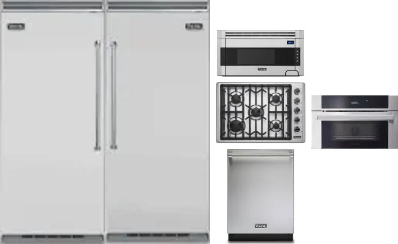 6 Piece Package Includes Refrigerator, Freezer, Cooktop, Wall Oven, Microwave And Dishwasher