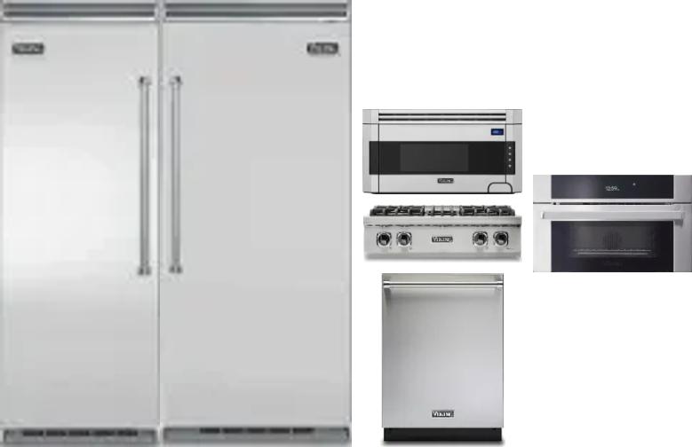 6 Piece Package Includes Refrigerator, Freezer, Cooktop, Wall Oven, Microwave And Dishwasher