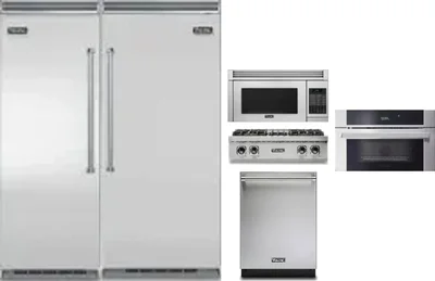 6 Piece Package Includes Refrigerator, Freezer, Cooktop, Wall Oven, Microwave And Dishwasher