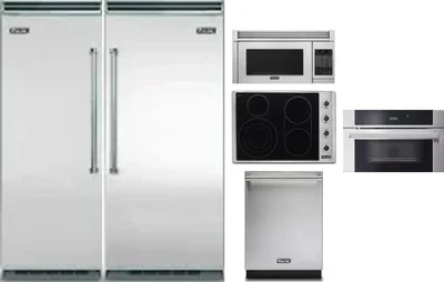 6 Piece Package Includes Refrigerator, Freezer, Cooktop, Wall Oven, Microwave And Dishwasher