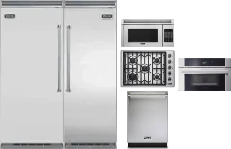 6 Piece Package Includes Refrigerator, Freezer, Cooktop, Wall Oven, Microwave And Dishwasher