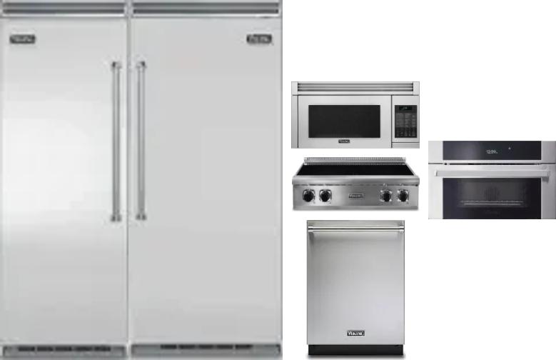 6 Piece Package Includes Refrigerator, Freezer, Cooktop, Wall Oven, Microwave And Dishwasher