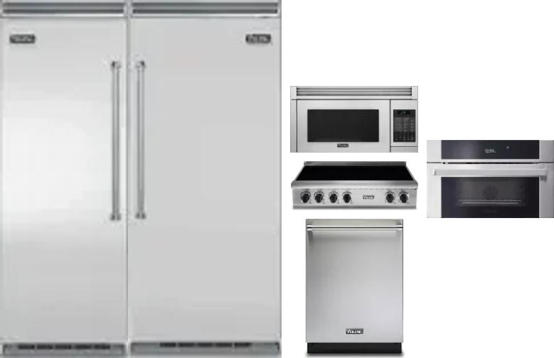 6 Piece Package Includes Refrigerator, Freezer, Cooktop, Wall Oven, Microwave And Dishwasher