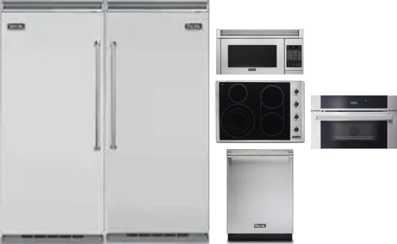 6 Piece Package Includes Refrigerator, Freezer, Cooktop, Wall Oven, Microwave And Dishwasher