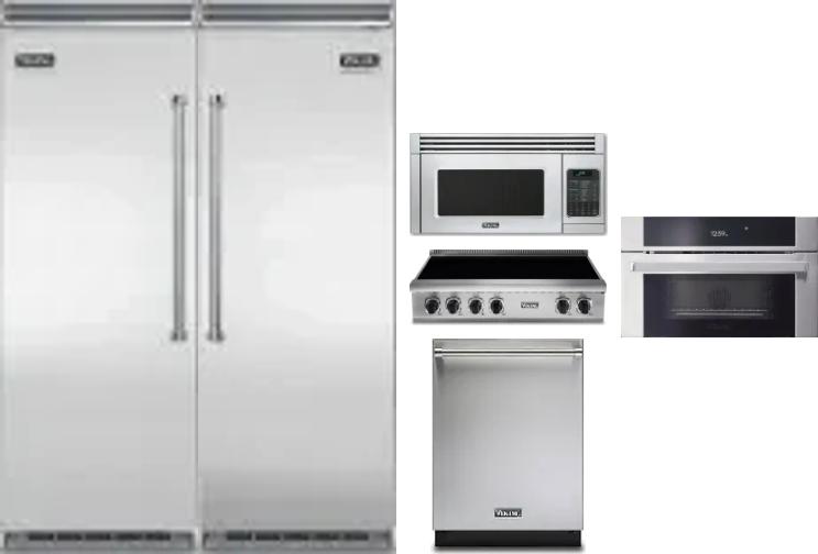 6 Piece Package Includes Refrigerator, Freezer, Cooktop, Wall Oven, Microwave And Dishwasher