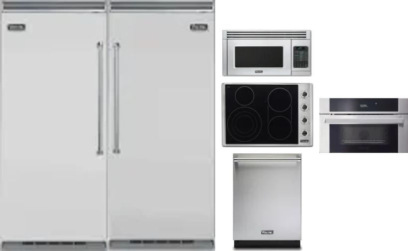 6 Piece Package Includes Refrigerator, Freezer, Cooktop, Wall Oven, Microwave And Dishwasher