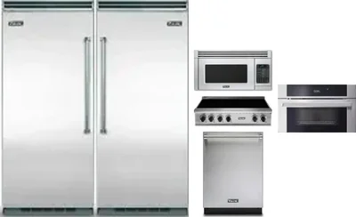6 Piece Package Includes Refrigerator, Freezer, Cooktop, Wall Oven, Microwave And Dishwasher