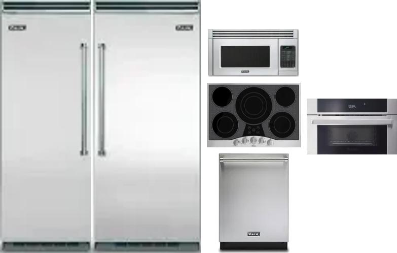 6 Piece Package Includes Refrigerator, Freezer, Cooktop, Wall Oven, Microwave And Dishwasher