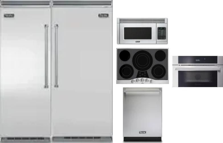 6 Piece Package Includes Refrigerator, Freezer, Cooktop, Wall Oven, Microwave And Dishwasher