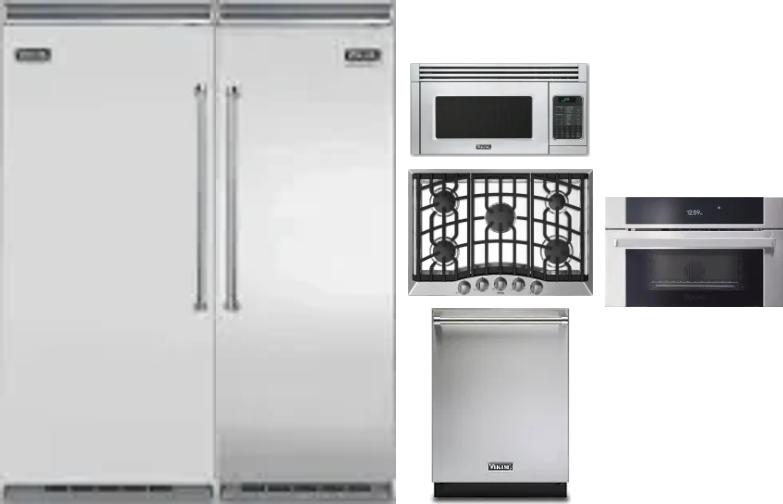 6 Piece Package Includes Refrigerator, Freezer, Cooktop, Wall Oven, Microwave And Dishwasher