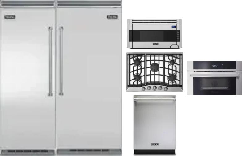 6 Piece Package Includes Refrigerator, Freezer, Cooktop, Wall Oven, Microwave And Dishwasher