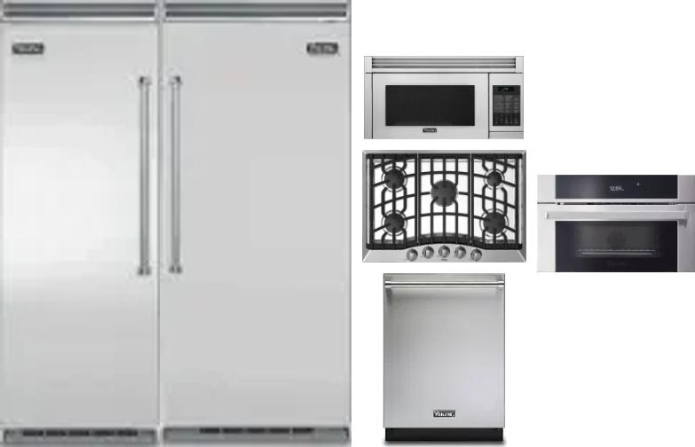 6 Piece Package Includes Refrigerator, Freezer, Cooktop, Wall Oven, Microwave And Dishwasher