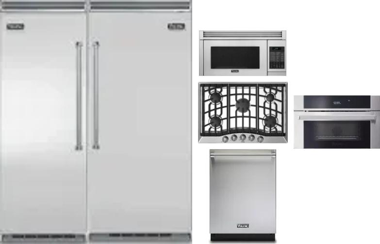 6 Piece Package Includes Refrigerator, Freezer, Cooktop, Wall Oven, Microwave And Dishwasher