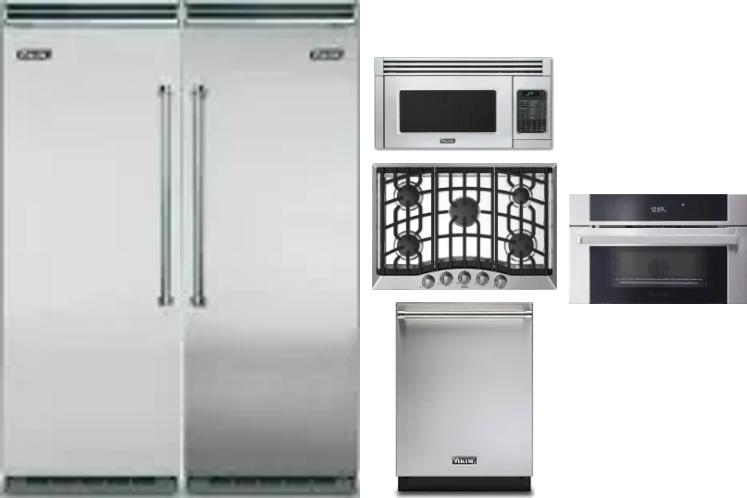 6 Piece Package Includes Refrigerator, Freezer, Cooktop, Wall Oven, Microwave And Dishwasher