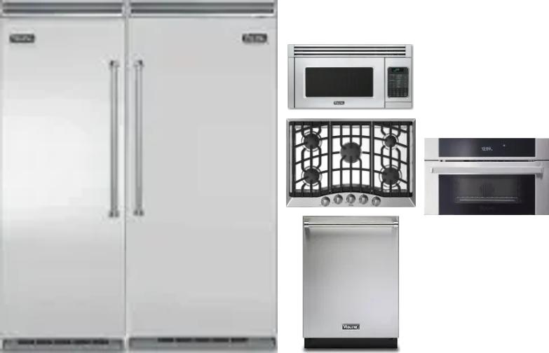 6 Piece Package Includes Refrigerator, Freezer, Cooktop, Wall Oven, Microwave And Dishwasher