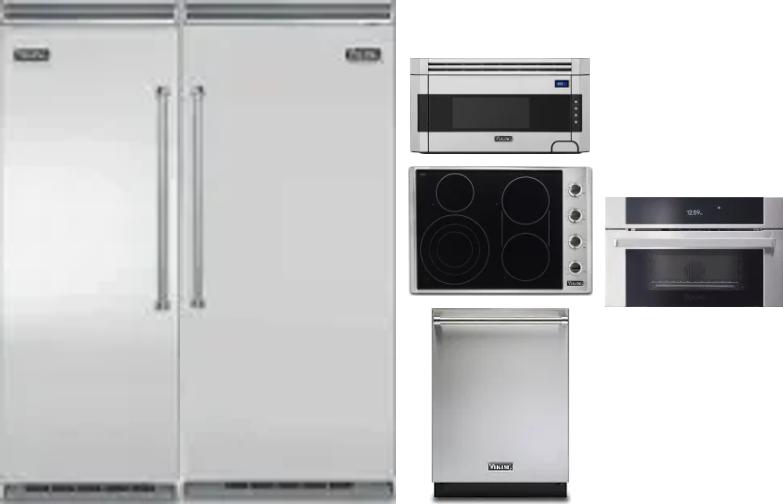 6 Piece Package Includes Refrigerator, Freezer, Cooktop, Wall Oven, Microwave And Dishwasher