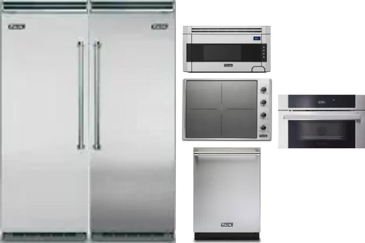 6 Piece Package Includes Refrigerator, Freezer, Cooktop, Wall Oven, Microwave And Dishwasher