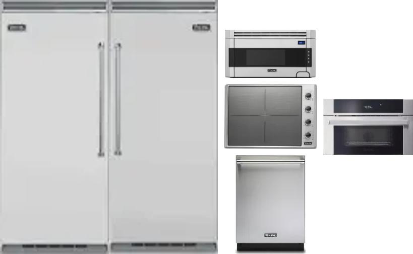 6 Piece Package Includes Refrigerator, Freezer, Cooktop, Wall Oven, Microwave And Dishwasher