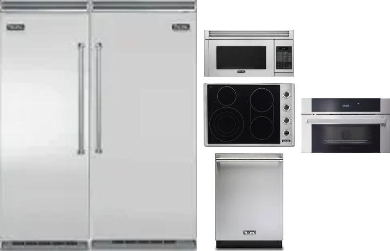 6 Piece Package Includes Refrigerator, Freezer, Cooktop, Wall Oven, Microwave And Dishwasher
