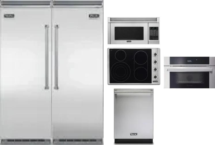 6 Piece Package Includes Refrigerator, Freezer, Cooktop, Wall Oven, Microwave And Dishwasher