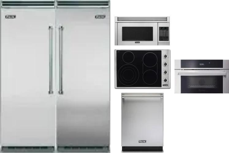 6 Piece Package Includes Refrigerator, Freezer, Cooktop, Wall Oven, Microwave And Dishwasher
