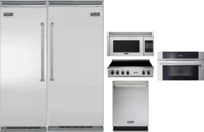 6 Piece Package Includes Refrigerator, Freezer, Cooktop, Wall Oven, Microwave And Dishwasher