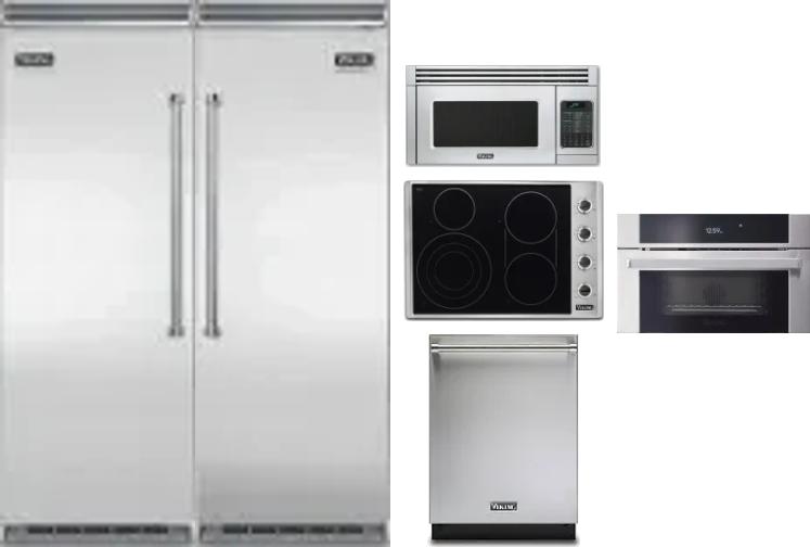 6 Piece Package Includes Refrigerator, Freezer, Cooktop, Wall Oven, Microwave And Dishwasher