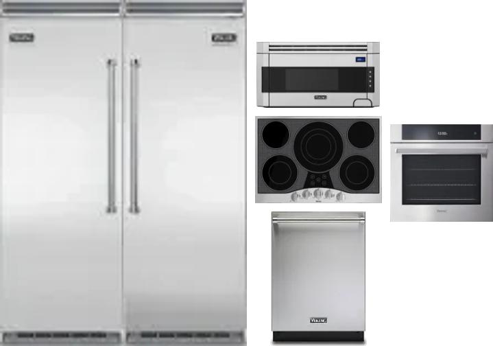6 Piece Package Includes Refrigerator, Freezer, Cooktop, Wall Oven, Microwave And Dishwasher