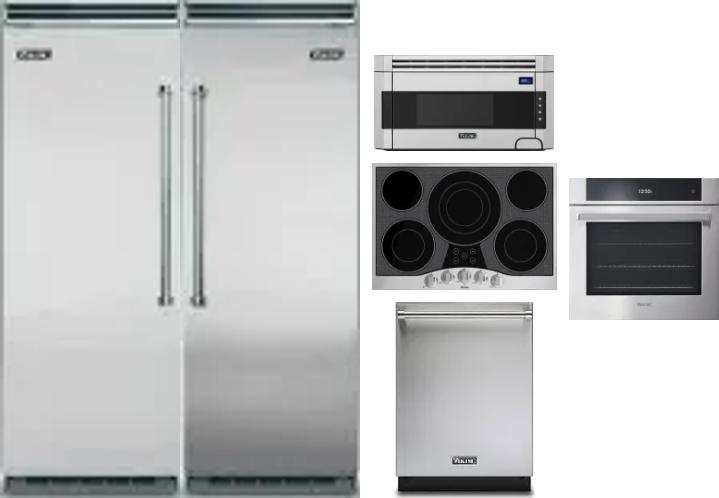 6 Piece Package Includes Refrigerator, Freezer, Cooktop, Wall Oven, Microwave And Dishwasher