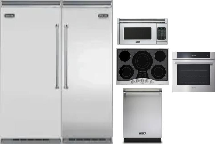 6 Piece Package Includes Refrigerator, Freezer, Cooktop, Wall Oven, Microwave And Dishwasher